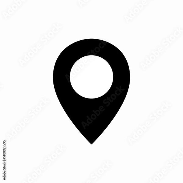 Obraz location pin marker point icon vector sign