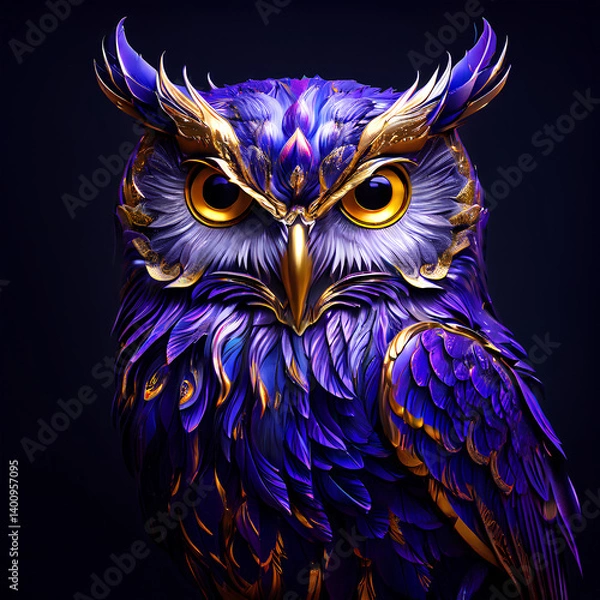 Fototapeta purple owl