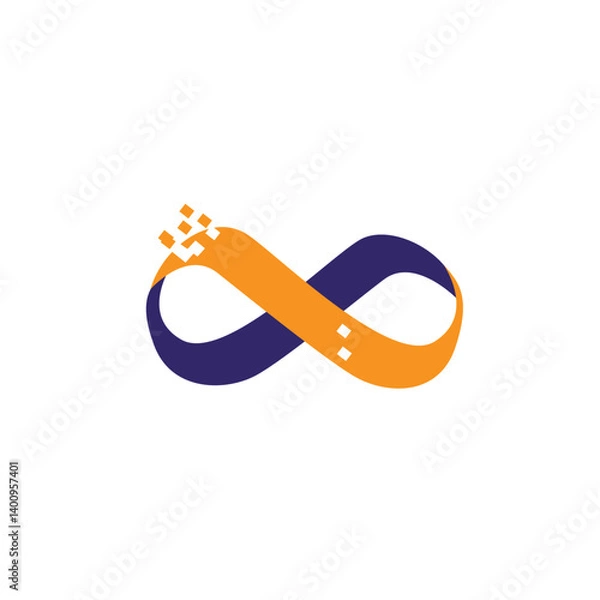 Obraz Infinity symbol limitless logo design