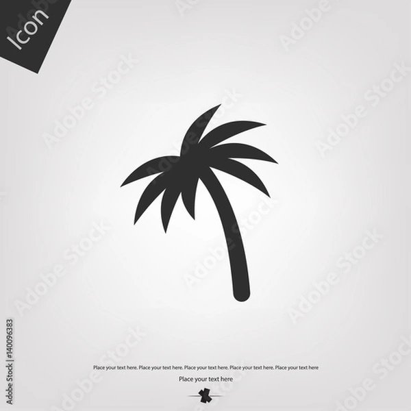 Obraz Palm vector icon