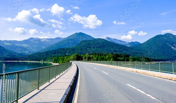 Fototapeta sylvenstein lake