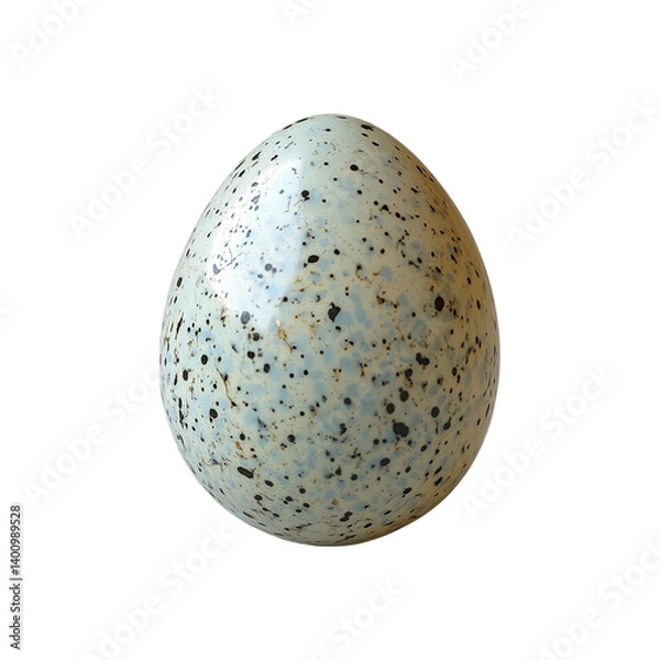 Obraz Light Blue Bird Egg isolated on transparent background