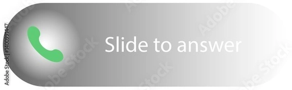 Fototapeta Slide to answer vector illustration