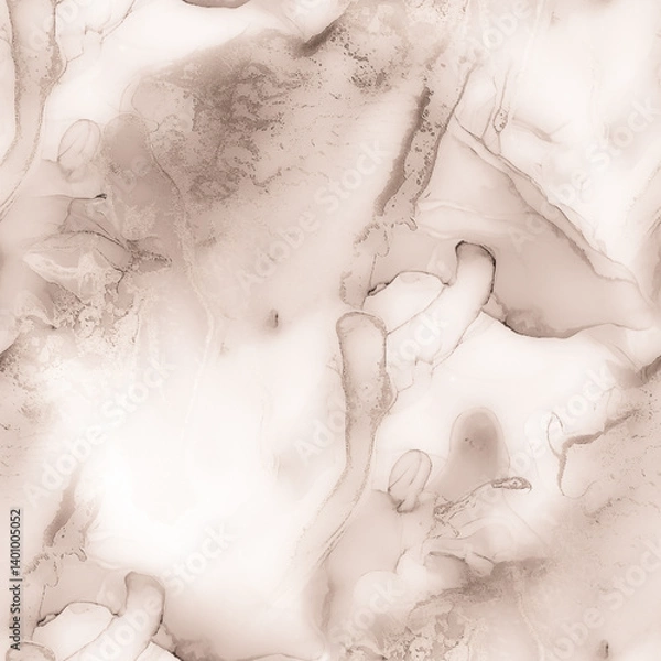 Obraz Glitter Brown Color Marble. White Art Paint.
