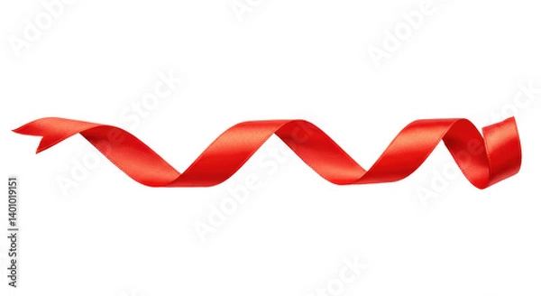 Obraz Isolated Red Ribbon