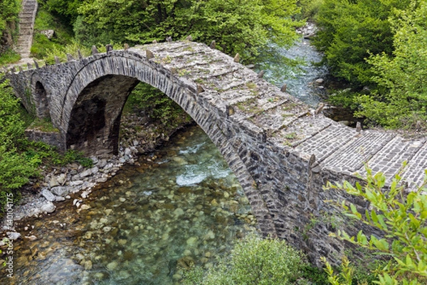 Obraz Old stone bridge in Epirus, Greece
