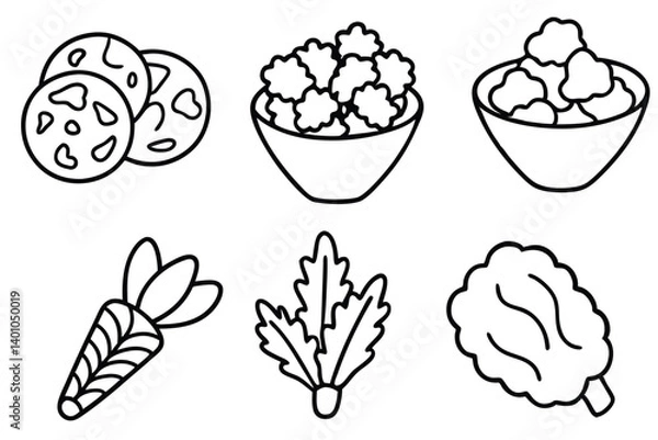 Obraz Salad and Carrot Freshness in Every Bite