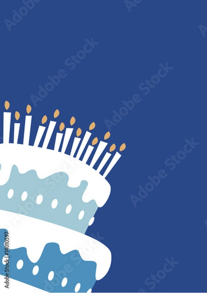 Fototapeta Birthday boy cake