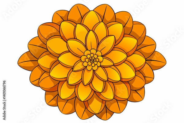 Fototapeta lion and flower