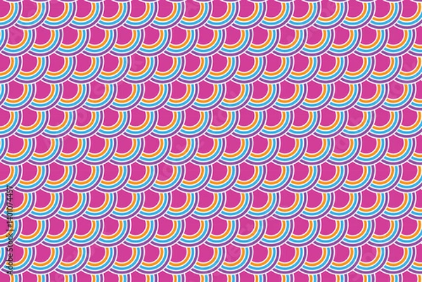 Fototapeta seamless pattern with colorful circles