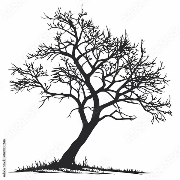 Fototapeta silhouette of tree