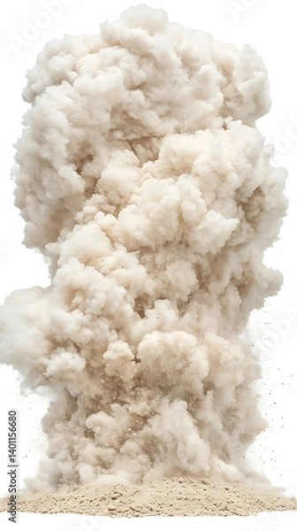 Obraz Explosion Smoke Cloud Isolated