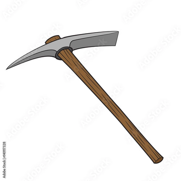 Fototapeta Isolated Cartoon Pick Axe