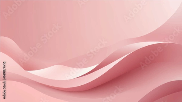 Fototapeta Abstract soft pink shapes background