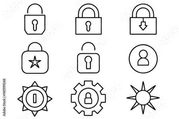 Obraz logout line art 