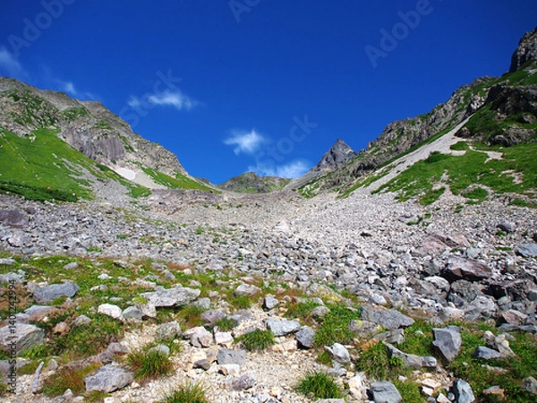 Obraz 北アルプス 槍ヶ岳を目指す登山コース