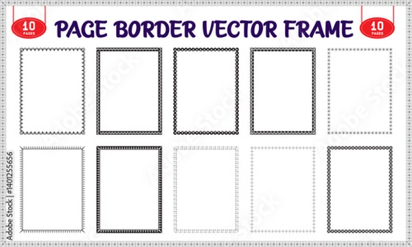 Obraz Border frame vector design elements for blank pages