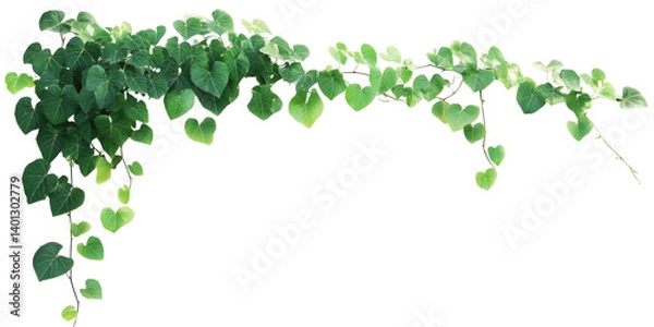 Fototapeta Three-Leaved Grape on transparent background