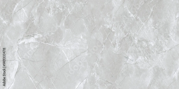 Obraz Light grey marble texture. Smooth tile background. Interior exterior random wall and floor  tiles.. Vitrified polished glazed tile slab. 