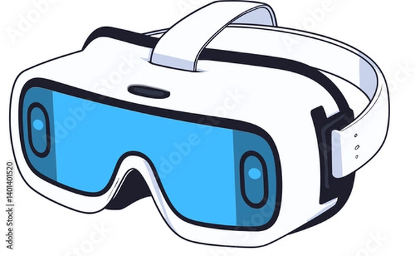 Fototapeta VR Gameplay Icon Virtual Reality Experience with Motion Vector