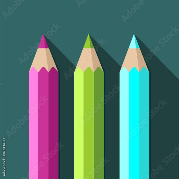 Obraz Wooden crayons