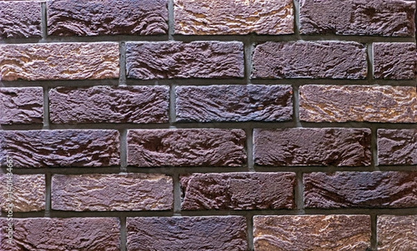 Fototapeta Rough style brick wall pattern texture background