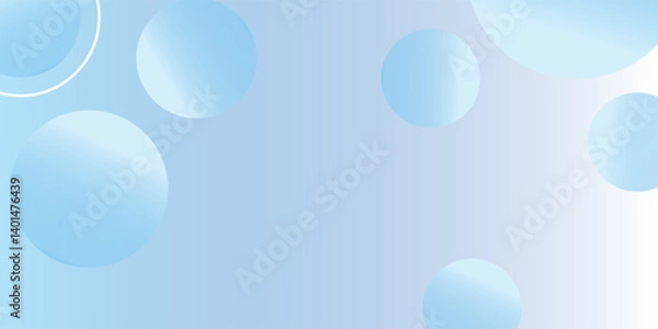 Fototapeta Abstract geometric background gradient light blue soft bokeh for Business background Graphic advanced technology illustration digital design web template background. modern eps10