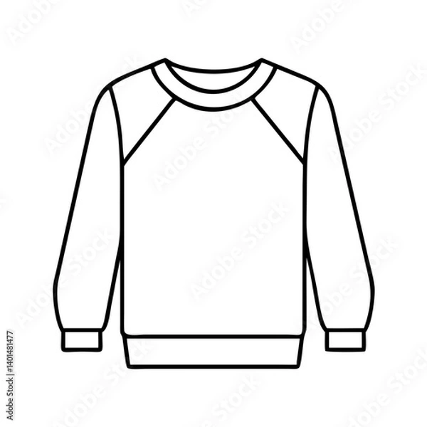 Obraz soft sweater icon, soft sweater line art - simple line art of soft sweater, perfect for soft sweater logos and icons