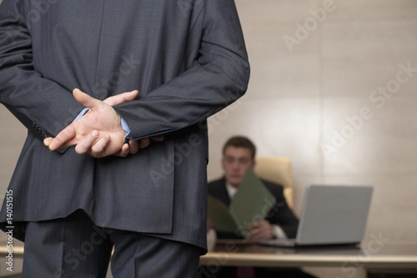 Obraz Two businessmen having a meeting