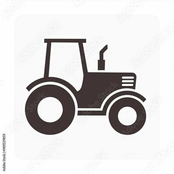 Obraz A pictogram icon of a tractor