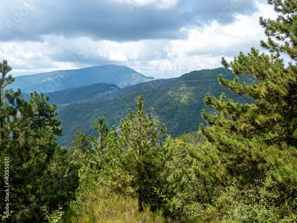 Fototapeta hills in the Southern Alps in France