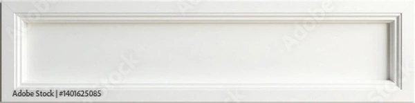 Obraz Crisp white painted narrow wood frame, elegant simplicity, clean, frame, white