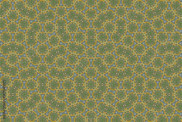 Fototapeta Seamless Symmetric Geometric Decoration Cloth Design Perspective Texture Template Fabric Background Digital Interior Textile Fashion Visual Endless Luxury Graphic Wallpaper Shape Tile Art Pattern.