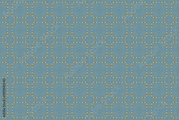 Fototapeta Seamless Symmetric Geometric Decoration Cloth Design Perspective Texture Template Fabric Background Digital Interior Textile Fashion Visual Endless Luxury Graphic Wallpaper Shape Tile Art Pattern.