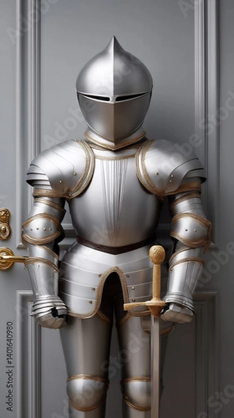 Fototapeta noble knight in shining armor