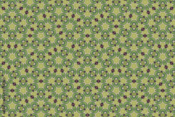Fototapeta Seamless Symmetric Geometric Decoration Cloth Design Perspective Texture Template Fabric Background Digital Interior Textile Fashion Visual Endless Luxury Graphic Wallpaper Shape Tile Art Pattern.