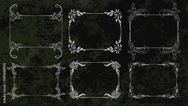 Obraz Ornate Floral Arch Vector Design