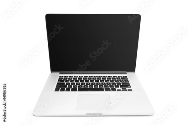 Fototapeta laptop isolated on white background