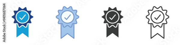 Fototapeta Gurantee Icons Collection – Multiple Vector Styles Icons