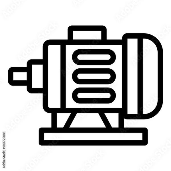 Obraz electric motor icon
