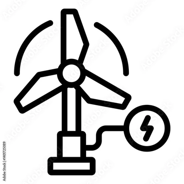 Obraz windmill icon