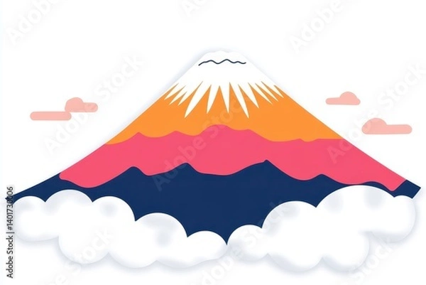 Obraz Mountain Floating on Clouds