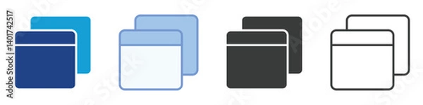 Fototapeta Web Icons Collection – Multiple Vector Styles Icons
