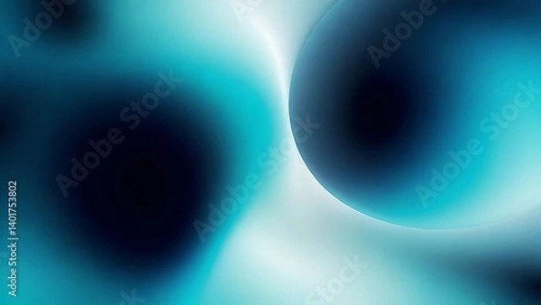 Fototapeta Abstract Teal and Blue Gradient Sphere Background