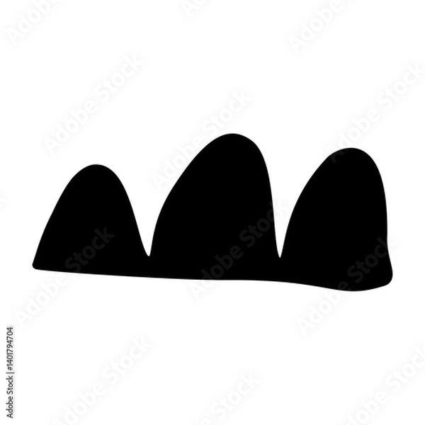 Fototapeta tree mountain shape