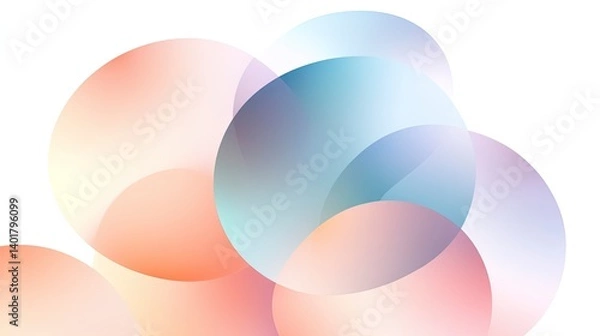 Fototapeta Geometric Easter gradient website hero section