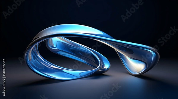 Fototapeta abstract blue background with light
