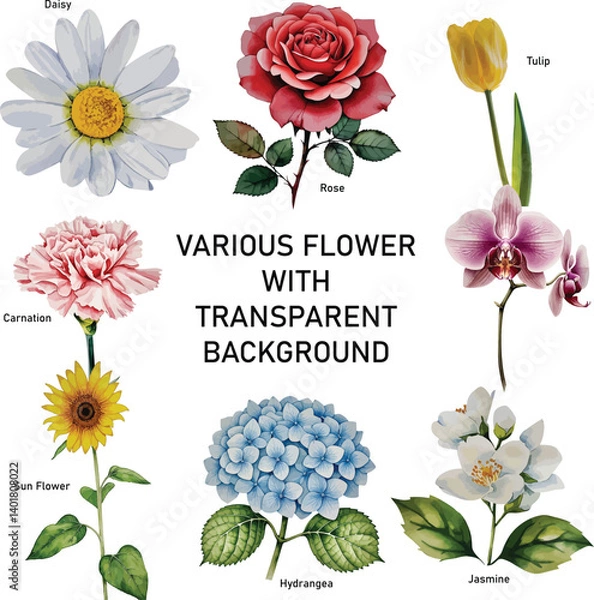 Obraz Various flower-01.eps