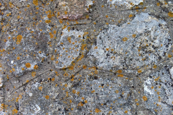 Fototapeta stonework wall, textured natural abstract background, protection