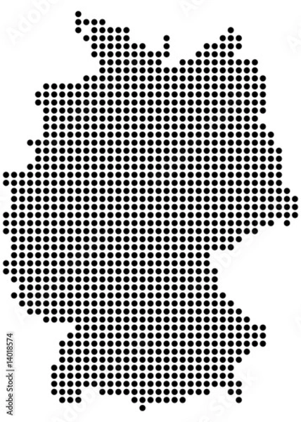 Fototapeta Mapa Niemiec